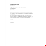 Email Rejection Letter Example example document template