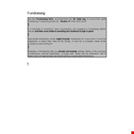Fundraising Training Manual - Essential Guide for Effective Fundraising example document template