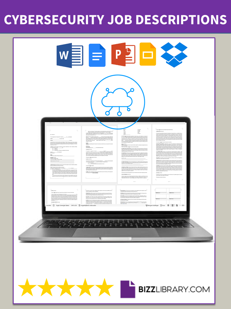 cybersecurity job description template