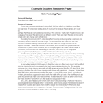 Download MLA Format Template - Expertly Crafted Example in Color example document template 