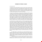 Statement Of Purpose Essay example document template 