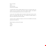 New Accountant Job Resignation Letter example document template