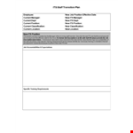 Effective Transition Plan Template for Employee and Manager Success example document template