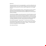 Sweet Anniversary Love Letters example document template