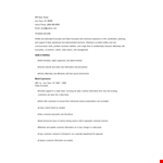 Sales Executive Assistant Resume - Expert in Sales and Customer Orders example document template
