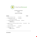 Consumer Advisory Group Agenda example document template