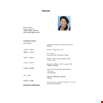 Receptionist Resume example document template