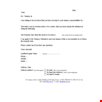 Late Rent Notice Template - Effective Tenancy Remedy example document template