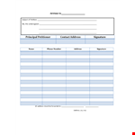 Create Your Petition Template | Simplify Address & Signature Collection example document template