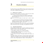 Health Situation Analysis Template example document template