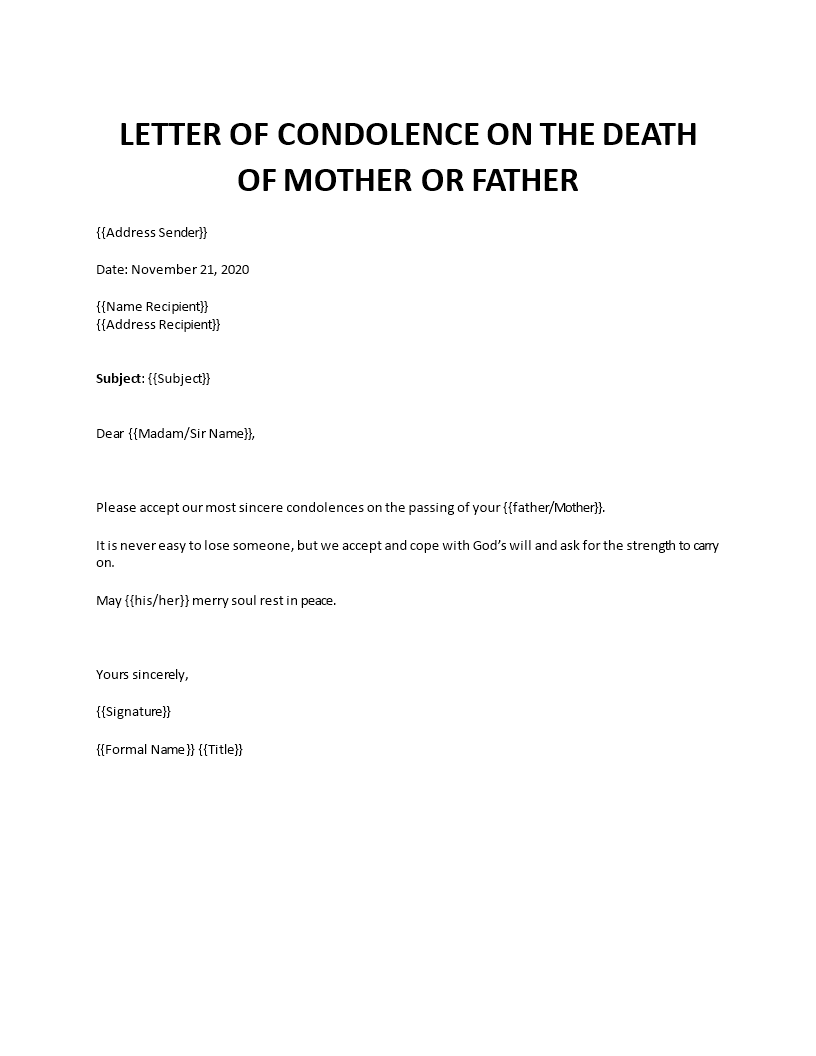condolences message for loss of mother