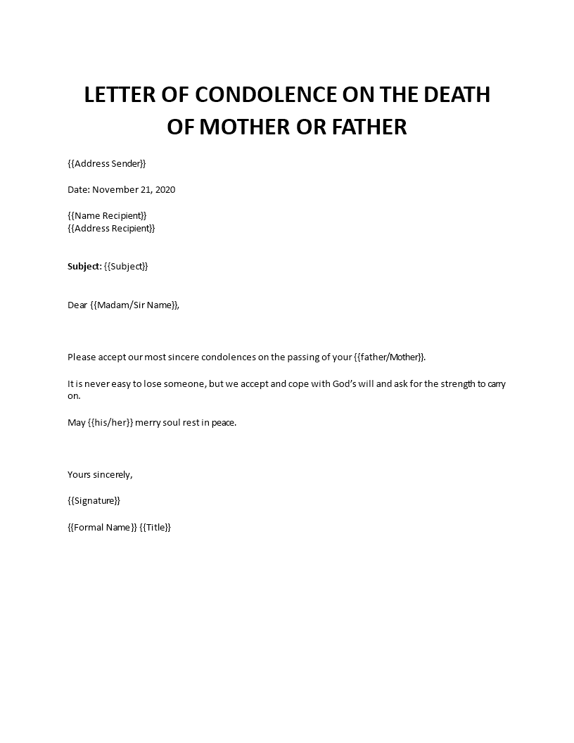 Condolences message for loss of mother