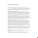 Best Non-Disclosure Agreement Template for Parties - Protect Your Confidential Information example document template