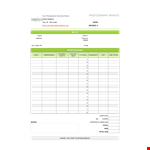 Photography Sales Receipt Template - Efficient & Professional | [Business Name] example document template