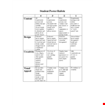Grading Rubric Template for Effective Assessment | Elements, Requirements, Layout, & Visuals example document template
