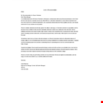 Recommendation Letter Sample For Former Employee example document template