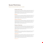 Sales Proposal Template - Streamline Your Magna Fusce Experience example document template