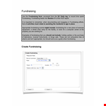 Fundraising Training Manual example document template