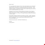 Graphic Design Department Openings | Letter of Interest example document template 