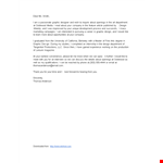 Graphic Design Department Openings | Letter of Interest example document template
