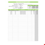 Depreciation Schedule Form Template example document template