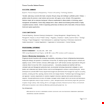 Finance Executive Assistant Resume example document template