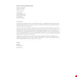 Nursing Job Offer Thank You Letter example document template