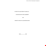 Trust Agreement Template | Create a Company Trust with a Trustee example document template