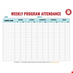 Daycare Attendance Sign In Sheet Template | Weekly | HiMama example document template