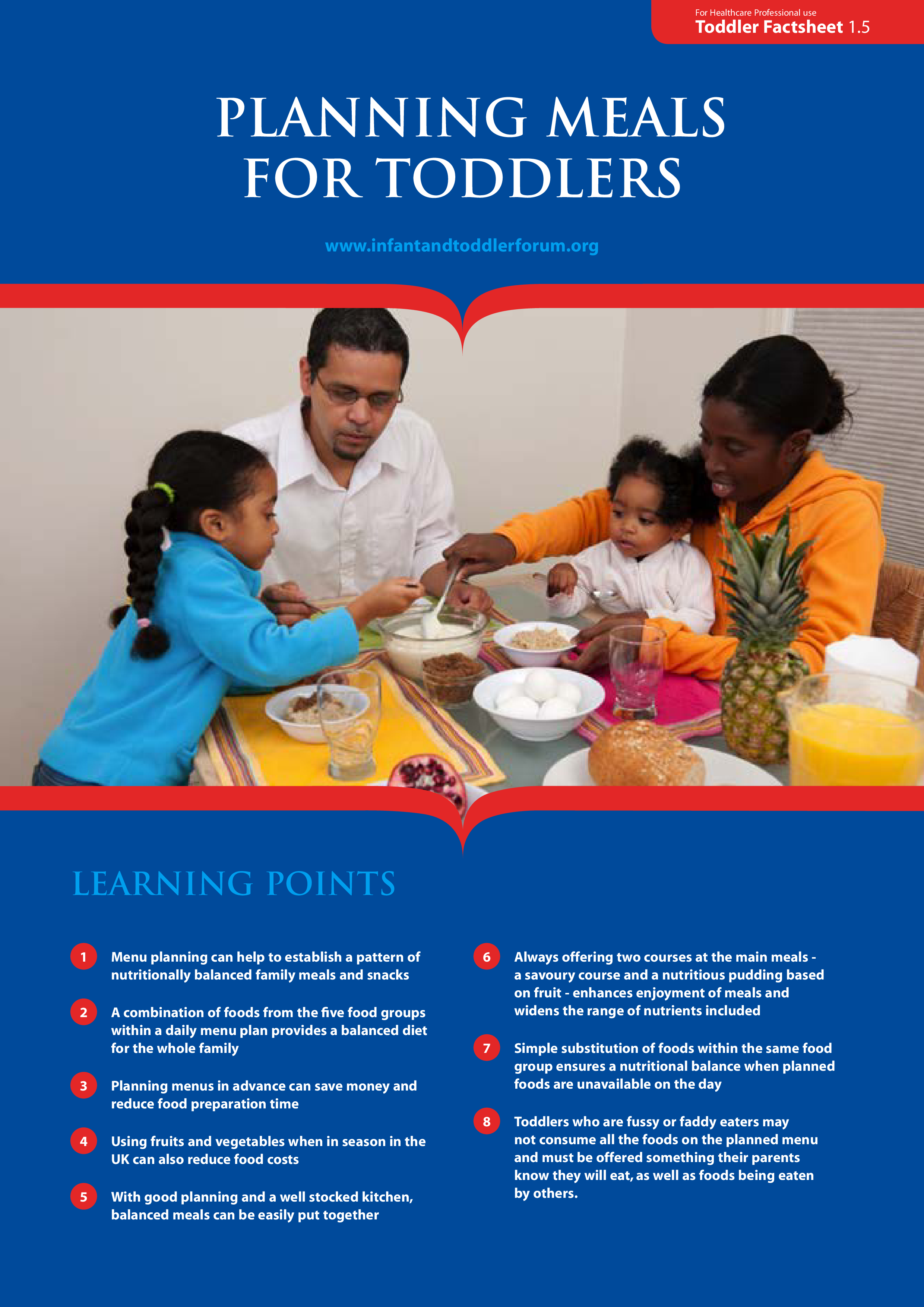 Toddler Meal Plan Template