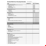 Weekly Child Care Cleaning Schedule example document template