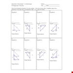 Pythagorean Theorem and Triple Equations example document template