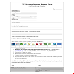 Pepsi Donation Request Form example document template