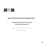 Security Service Level Agreement Template - Secure Your Services with Expert Security Specifications example document template