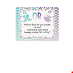 Gender Reveal Invitation Template Bundle - Customize and Celebrate! example document template