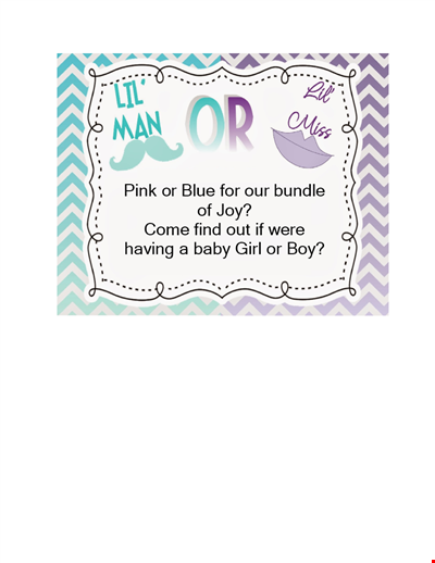 Gender Reveal Invitation Template Bundle - Customize and Celebrate!