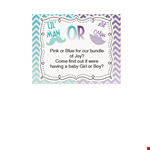 Gender Reveal Invitation Template Bundle - Customize and Celebrate! example document template 