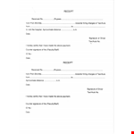 Taxi Auto Rickshaw Receipt Form example document template 