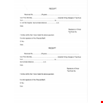 Taxi Auto Rickshaw Receipt Form example document template