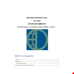 Non Profit Strategic Plan: Development and Economic Strategies example document template
