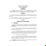 Joint Venture Agreement Template - Create a Successful Partnership Agreement example document template
