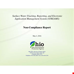 Non Compliance Report example document template