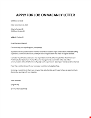How To Write Employment Cover Letter