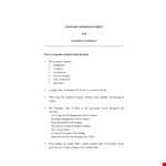 Cleaning Business Contract Sample example document template