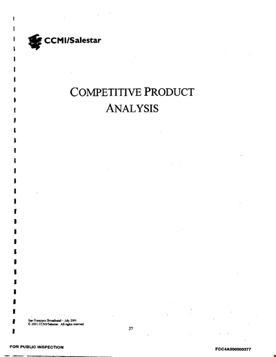 Competitive Product Analysis Template - Compare and Analyze Competitors