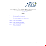 Nonprofit Project Budget Template - Track Project Costs and Foundation Funding example document template