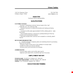 Retail Sustomer Service Resume Template example document template