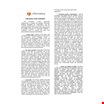 Customer Software License Agreement Template - Informatica example document template