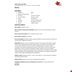 Nanny Job Description - Resume, Children, Prepare example document template 