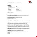 Nanny Job Description - Resume, Children, Prepare example document template